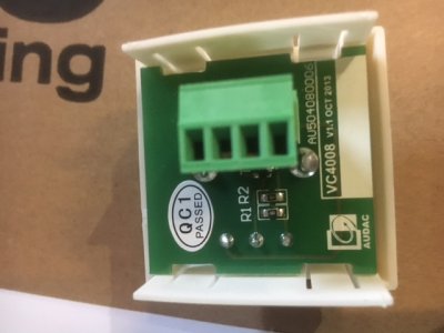 Audac Volume control til SX408A og AMP20, Hvid