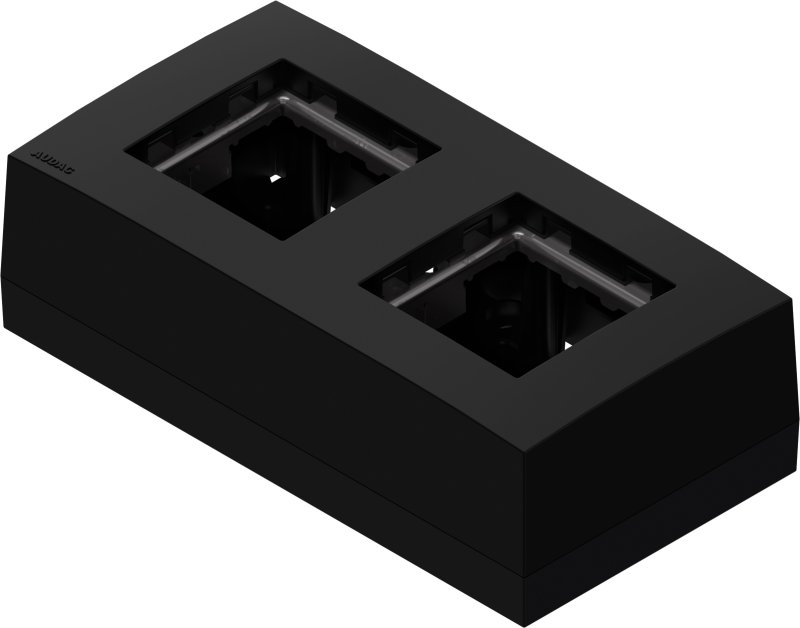 Audac vggmonteringsdosa fr 2 CP45 plattor, Svart