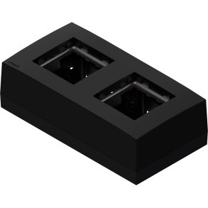 Audac v�gmonteringsd�se til 2 CP45 plader, Sort