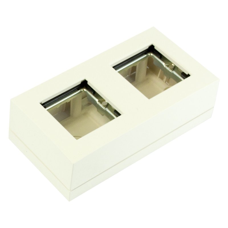 Audac vggmonteringsdosa fr 2 CP45 plattor, Vit