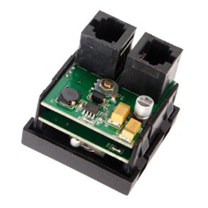 Audac Line signal input RCA, 45x45 standard, Sort