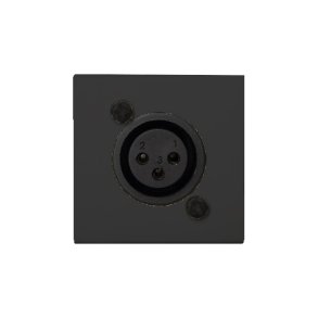 Audac Mikrofonindgang XLR 45x45 standard, sort
