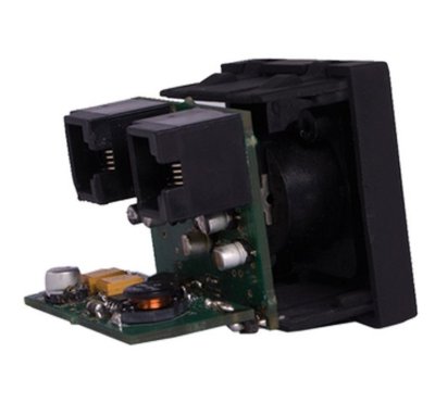 Audac Mikrofonindgang XLR 45x45 standard, sort
