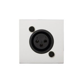 Audac Mikrofoninput XLR 45x45 standard, hvid