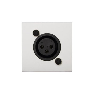 Audac Mikrofoninput XLR 45x45 standard, hvid