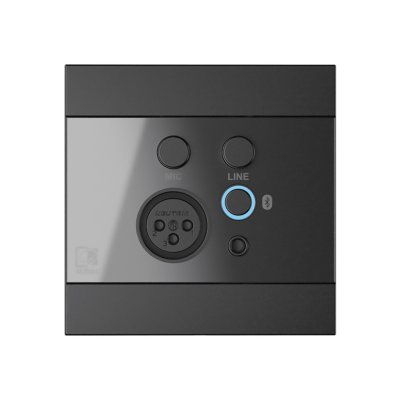 Audac V�gpanel universal Bluetooth, mic og line input, Sort