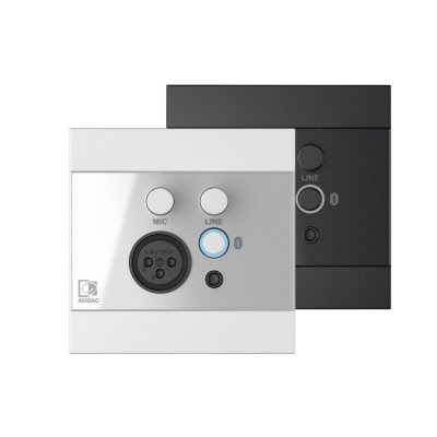 Audac V�gpanel universal Bluetooth, mic og line input, Sort