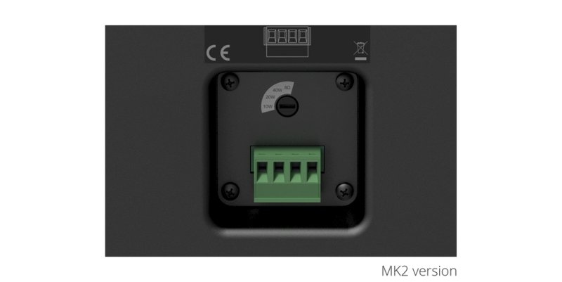 Audac vg hjttaler WX802 mk2 2-vejs, hvid