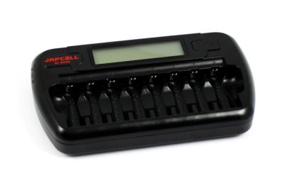 Batterioplader til 8 styk AA og AAA batterier m/display