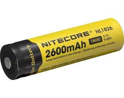 Genopladeligt batteri 18650, 3,7V 9,6wh