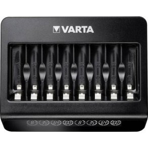 Batterioplader til 8 styk AA og AAA batterier m/display