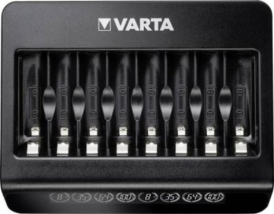 Batteriladdare f�r 8 st AA och AAA batterier m/display