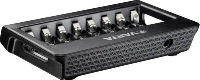 Batterioplader til 8 styk AA og AAA batterier m/display