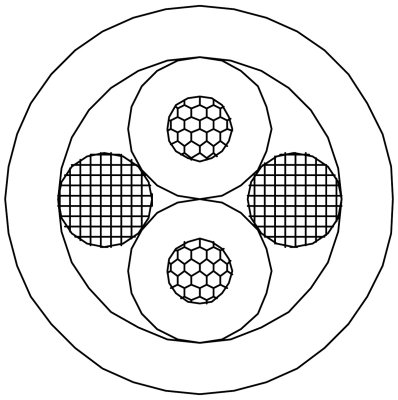 ProCab h�gtalarkabel 2 x 0.75 mm�, Svart, 1 m aflkip