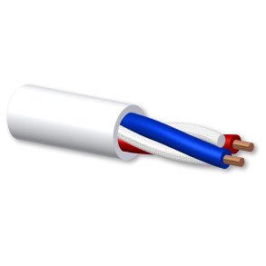 ProCab h�jttalerkabel 2 x 2,25 mm�, Hvid 