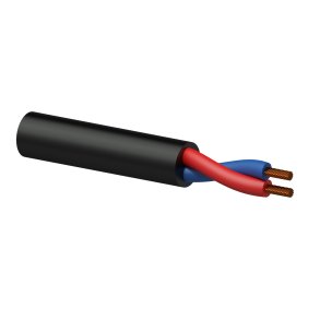 ProCab h�jttalerkabel 2 x 2,25 mm�, Sort, 1 m afklip
