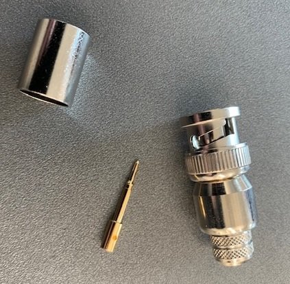 BNC stik han for Ecoflex 10 kabel =11,5mm