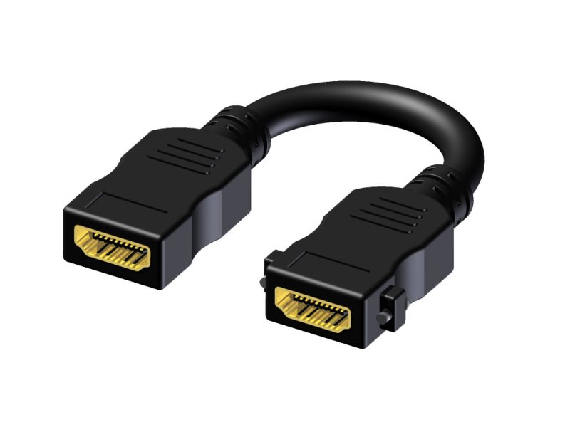 ProCab Pigtail HDMI19F > HDMI19 F svart