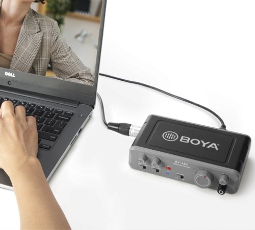 Boya lydkort AM1 USB audio interface 2 in / 2 out