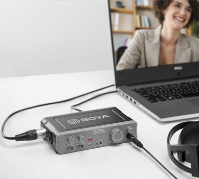 Boya lydkort AM1 USB audio interface 2 ind / 2 ud