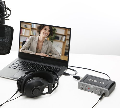 Boya lydkort AM1 USB audio interface 2 in / 2 out