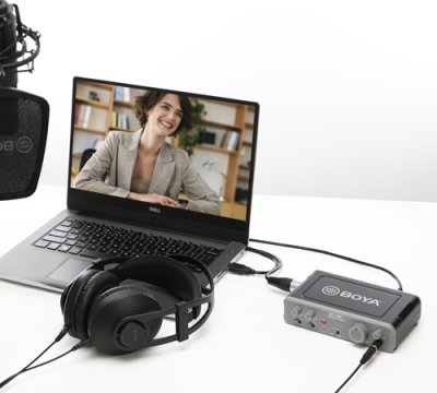 Boya lydkort AM1 USB audio interface 2 ind / 2 ud