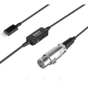 Boya iOS adapterkabel XLR til lightning