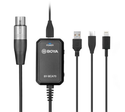 Boya iOS adapterkabel XLR til Lightning