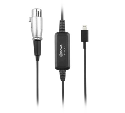 Boya iOS adapterkabel XLR til lightning