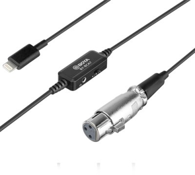 Boya iOS adapterkabel XLR til lightning