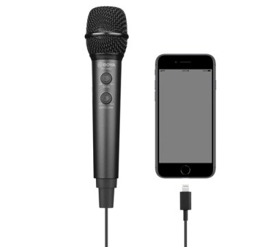 Boya HM2 reportermikrofon til iOS, Android og PC