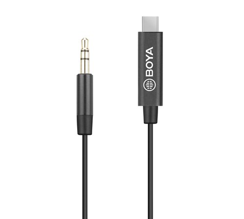 Boya adapterkabel 3,5 minijack han til USB type C 15 cm