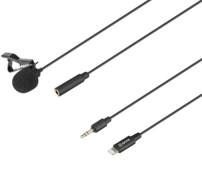 Boya M2 knaphuls mikrofon til iOS iPhone