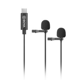 Boya M3D dobbelt knaphuls mikrofon til Android