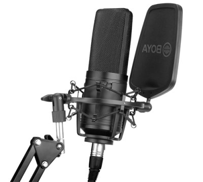 Boya M800 Studiomikrofon m/oph�ng og popfilter