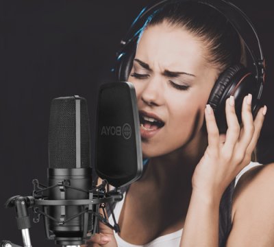 Boya M800 Studiomikrofon m/ophng og popfilter