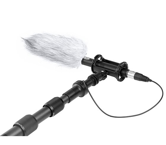 Boya boompole carbon fiber 2,5 meter m/XLR kabel