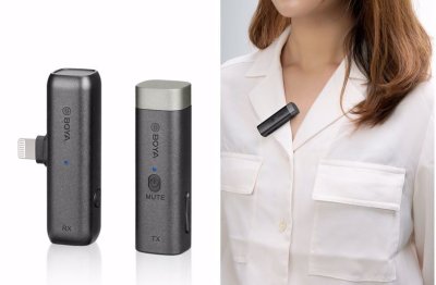 Boya tr�dl�st mikrofon s�t superkompakt til USB c