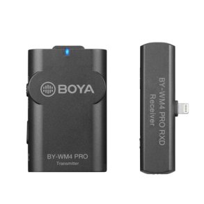 Boya tr�dl�s s�t m/lightning reciever og lavalier sender WM4