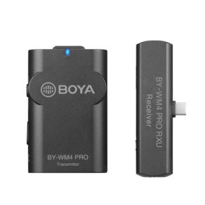 Boya tr�dl�s s�t m/USB-c modtager og lavalier sender WM4