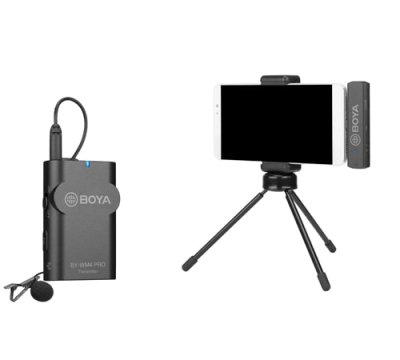 Boya tr�dl�s s�t m/USB-c modtager og lavalier sender WM4