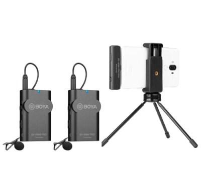 Boya tr�dl�st s�t m/USB-c modtager, 2 lavalier sender WM4