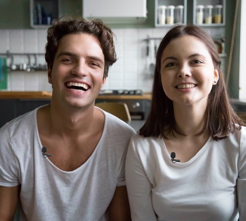 Boya Trdlst kamera st med dobbelt modtager og 2 sendere