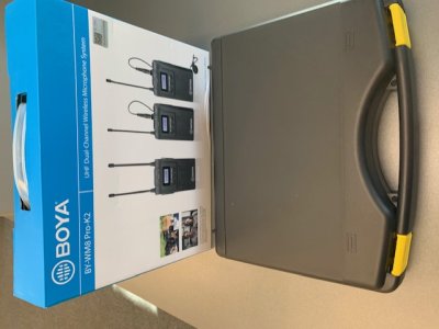 Boya Trdlst kamera st med dobbelt modtager og 2 sendere