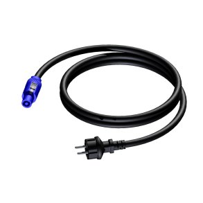 ProCab Bl� PowerCon til Schuko power kabel 1,5 m