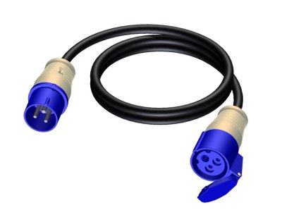 ProCab f�rl�ngningskabel CEE16 Amp hane > hona