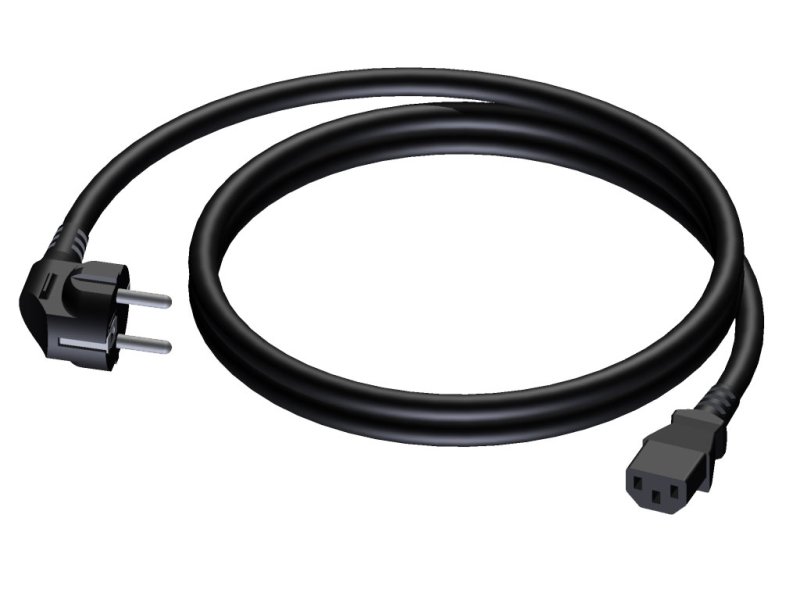 ProCab powerkabel 3x1,5 mm, hun Euro>Schuko han, 10 m
