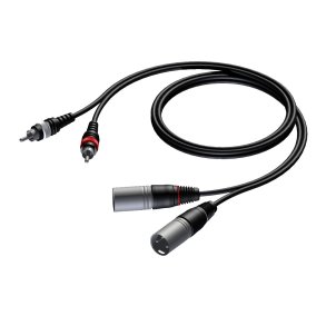 ProCab signalkabel 2 x XLR>2 x RCA - 3 m