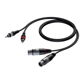 ProCab signalkabel 2 x XLR hona > 2 x RCA