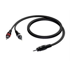 ProCab adapterkabel MiniJack 3,5 mm stereo > 2 x RCA